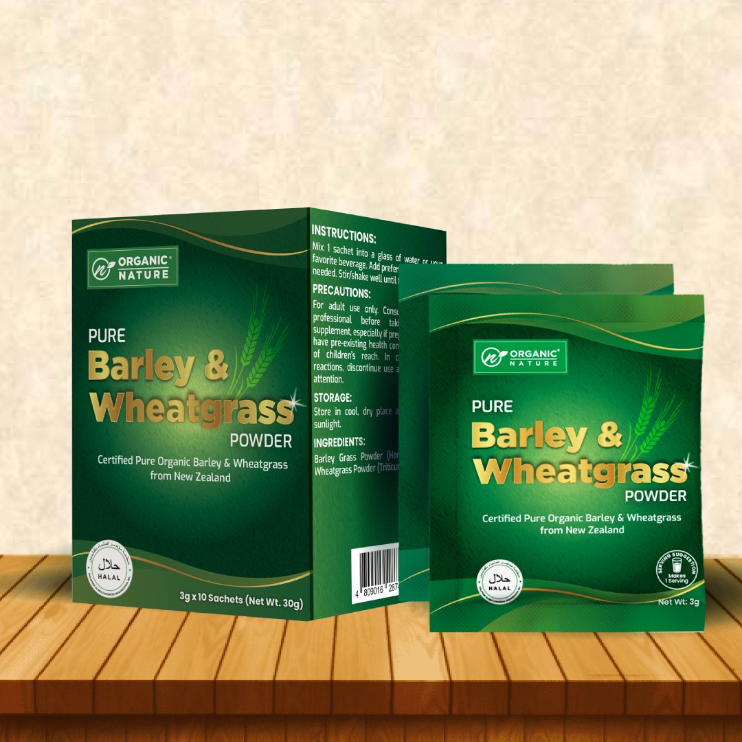 PURE BARLEY & WHEATGRASS POWDER